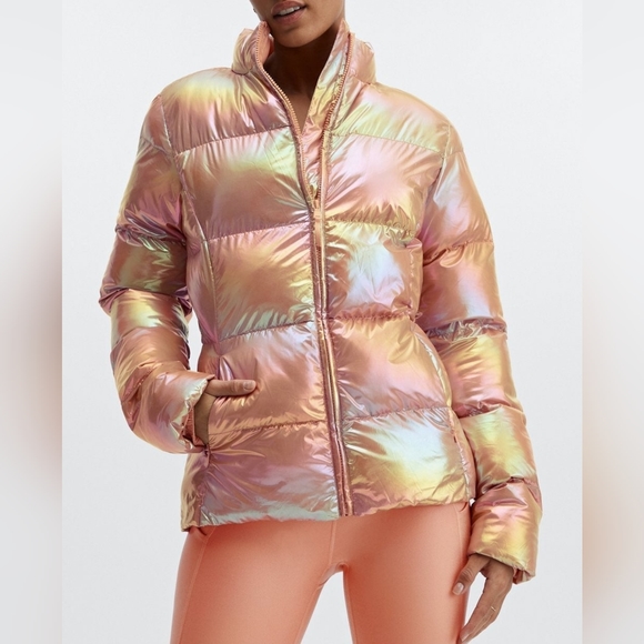 NWT Palmer Iridescent Copper Shine Puffer Coat M - Picture 2 of 16